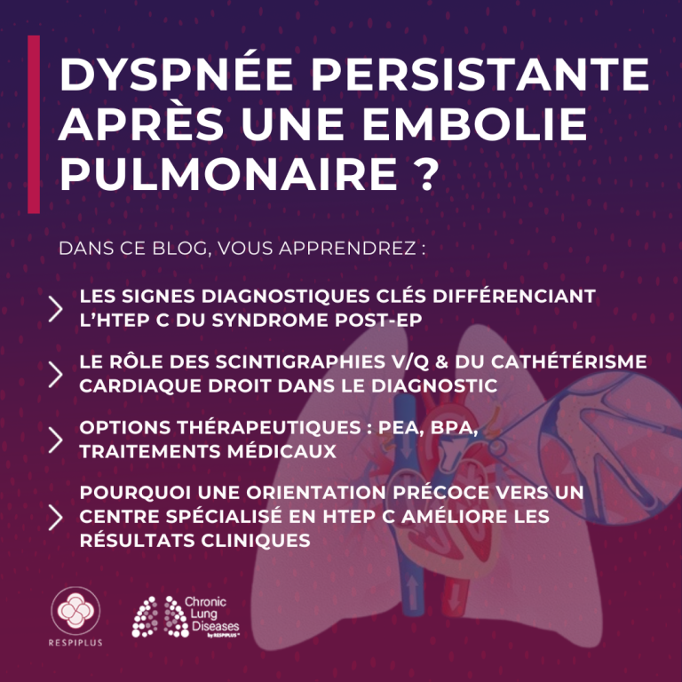 Read more about the article Devenez un détective de la dyspnée : Découvrir la cause cachée de l’essoufflement persistant après une embolie pulmonaire