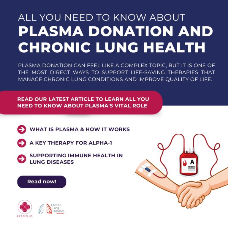 Read more about the article Plasma: What it is and why it’s vital for those living with Chronic Lung Diseases?