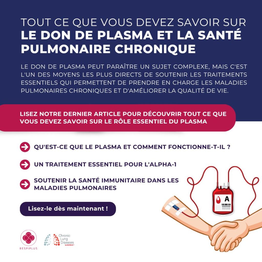 don de plasma et maladies pulmonaires chroniques