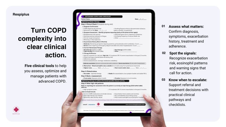 COPD Clinical Tools for Healthcare professionals - hero image