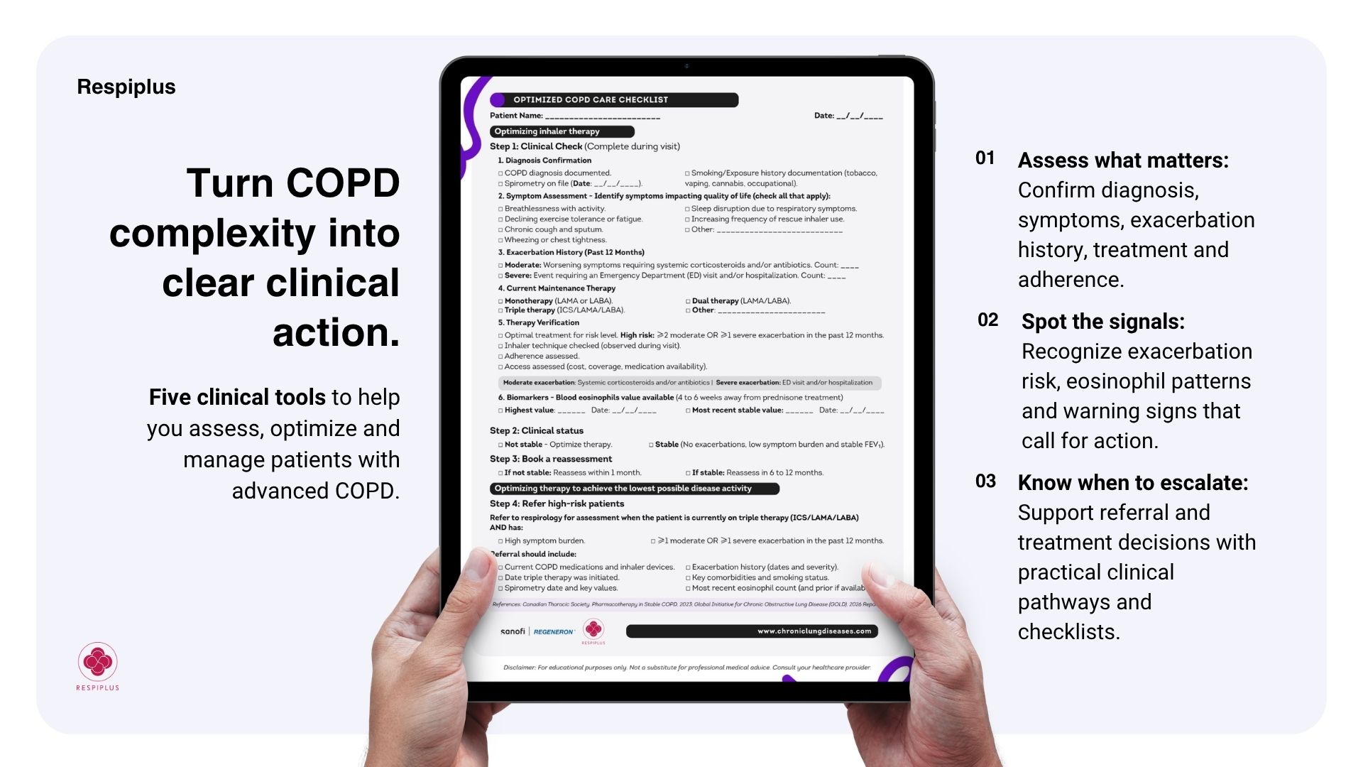COPD Clinical Tools for Healthcare Professionals