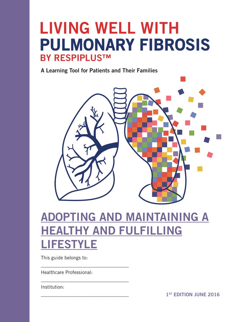 Cover of module 2 of Living Well with Pulmonary Fibrosis, Adopting and Maintaining a Healthy and Fulfilling Lifestyle