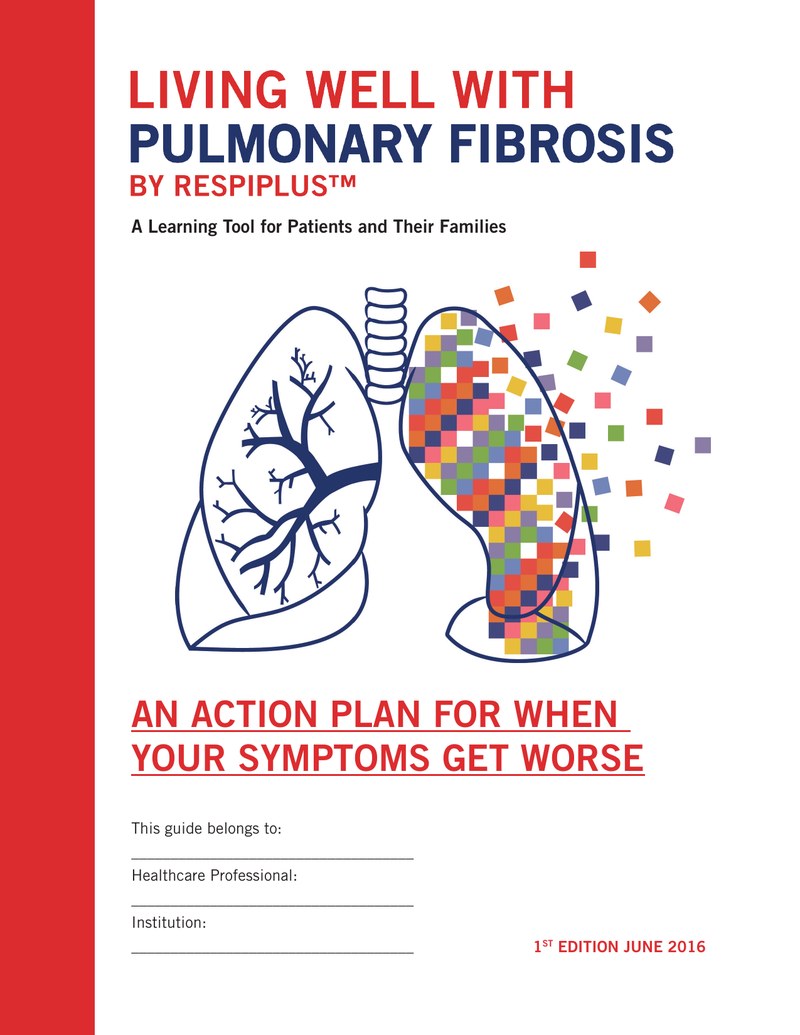 Cover of module 5 of Living Well with Pulmonary Fibrosis, An Action Plan for When Your Symptoms Get Worse